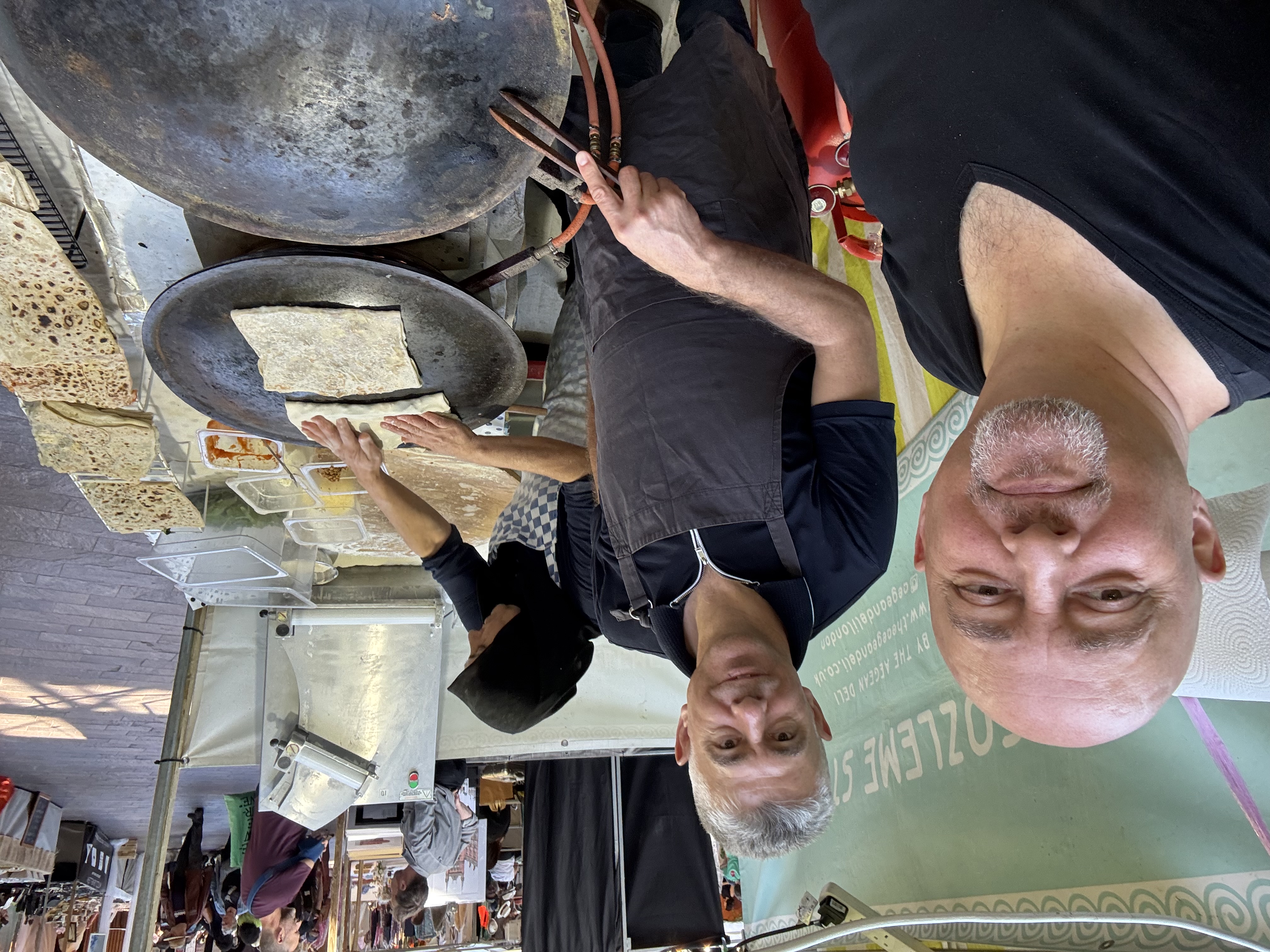 Market stall consulting for traditional flatbread