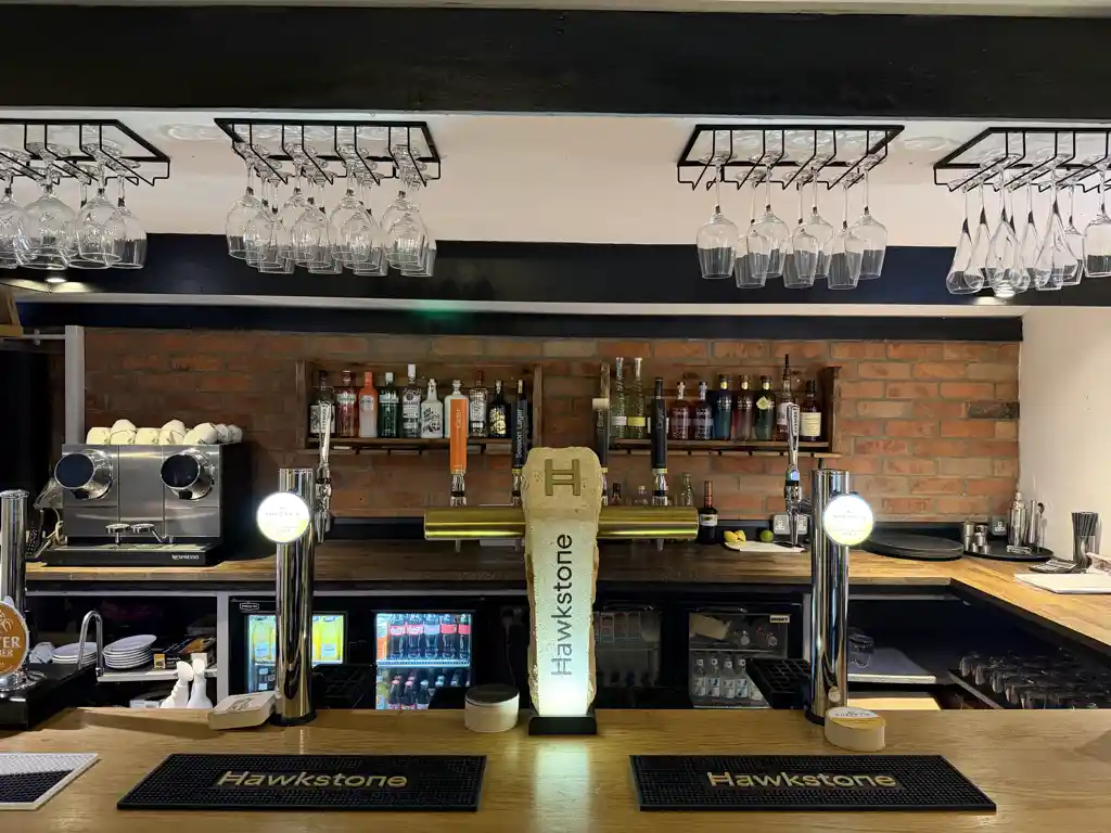 Bar front with Hawkstone tap - alternative view
