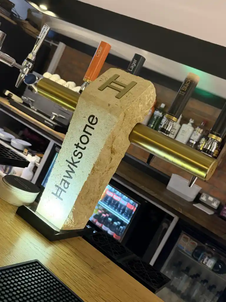 Hawkstone stone beer tap closeup