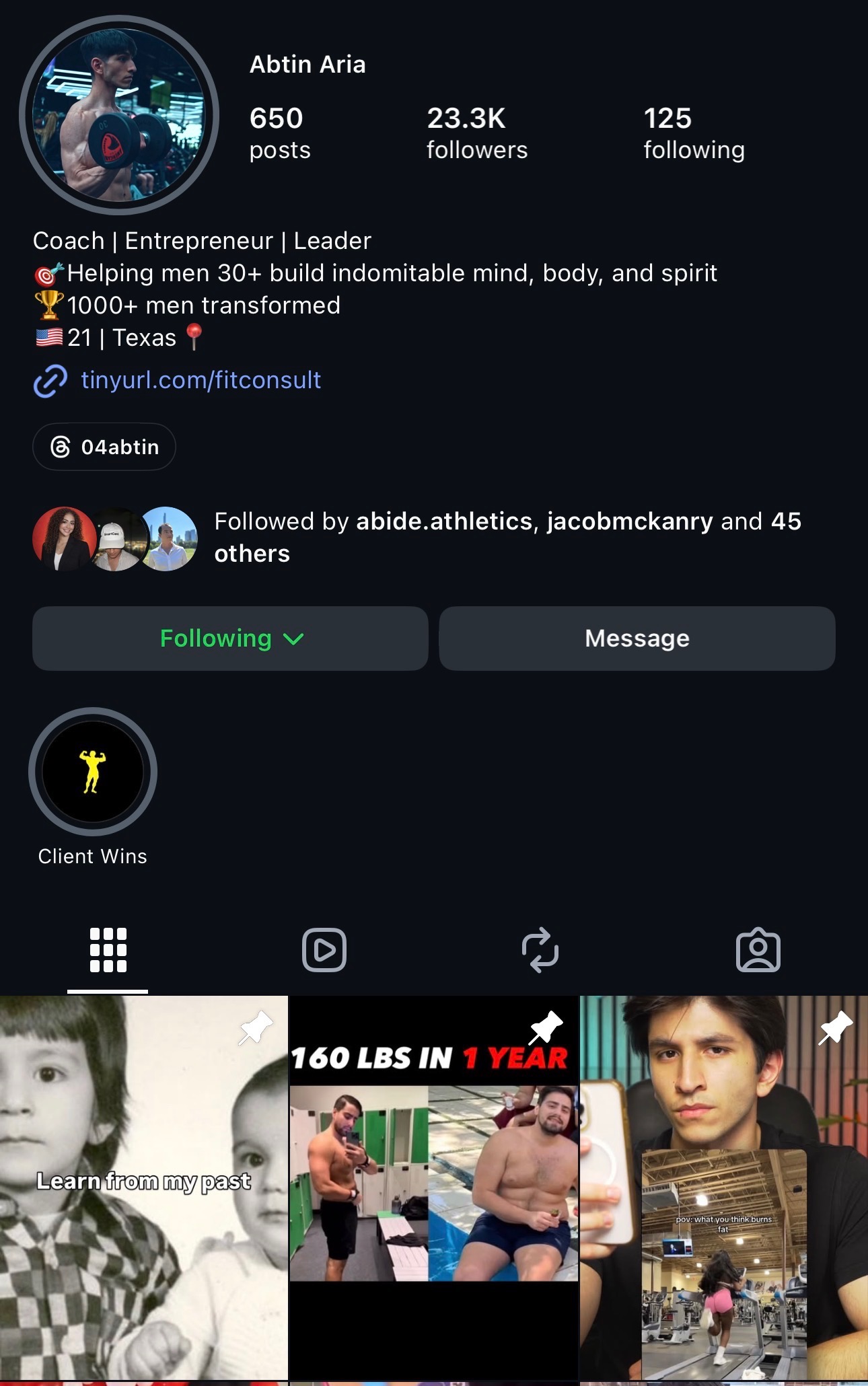 Abtin Aria Instagram — 23.3K followers
