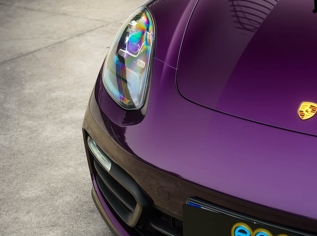Depois — Porsche paint correction espelhada
