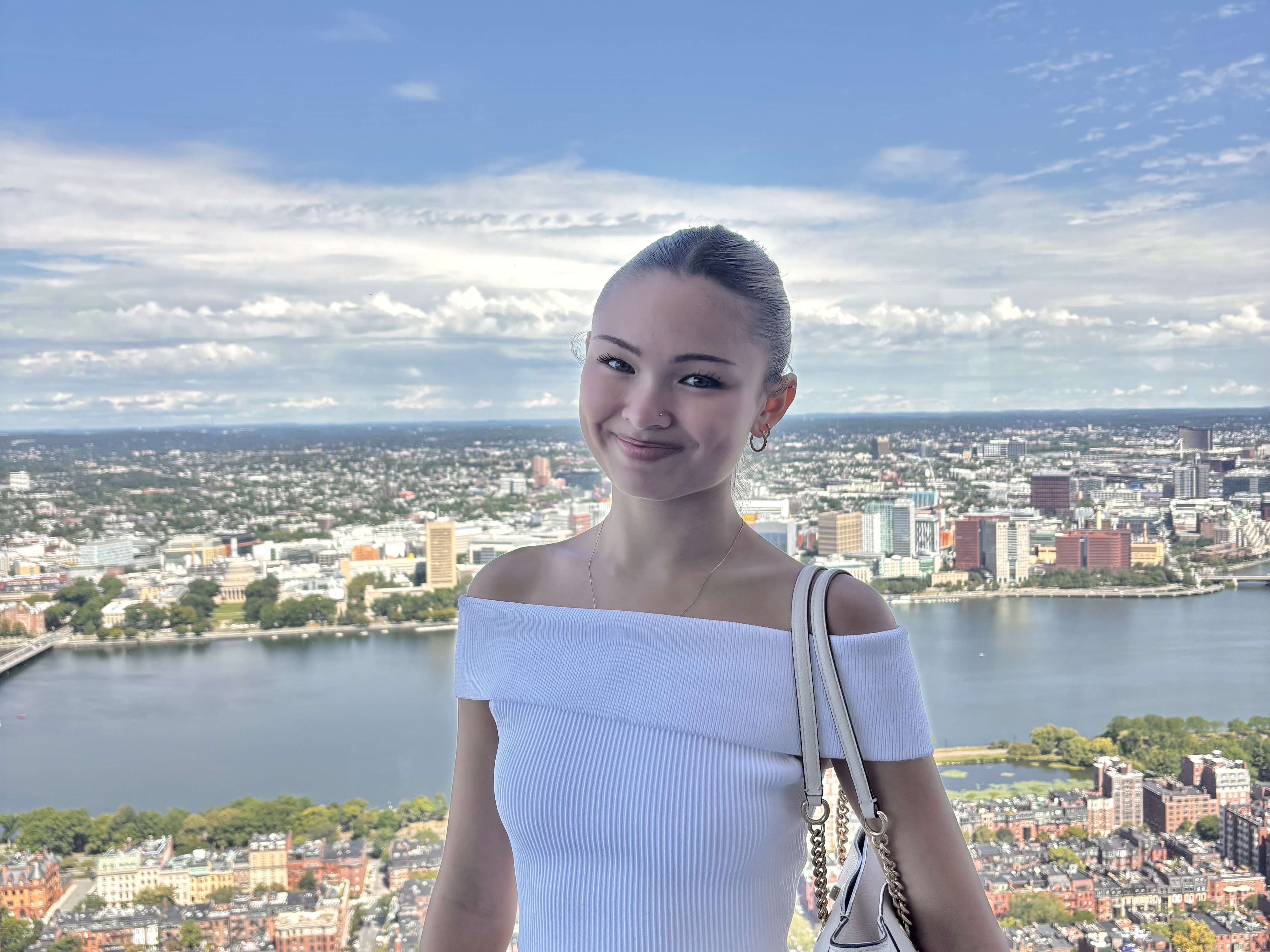 Matilda with city skyline view