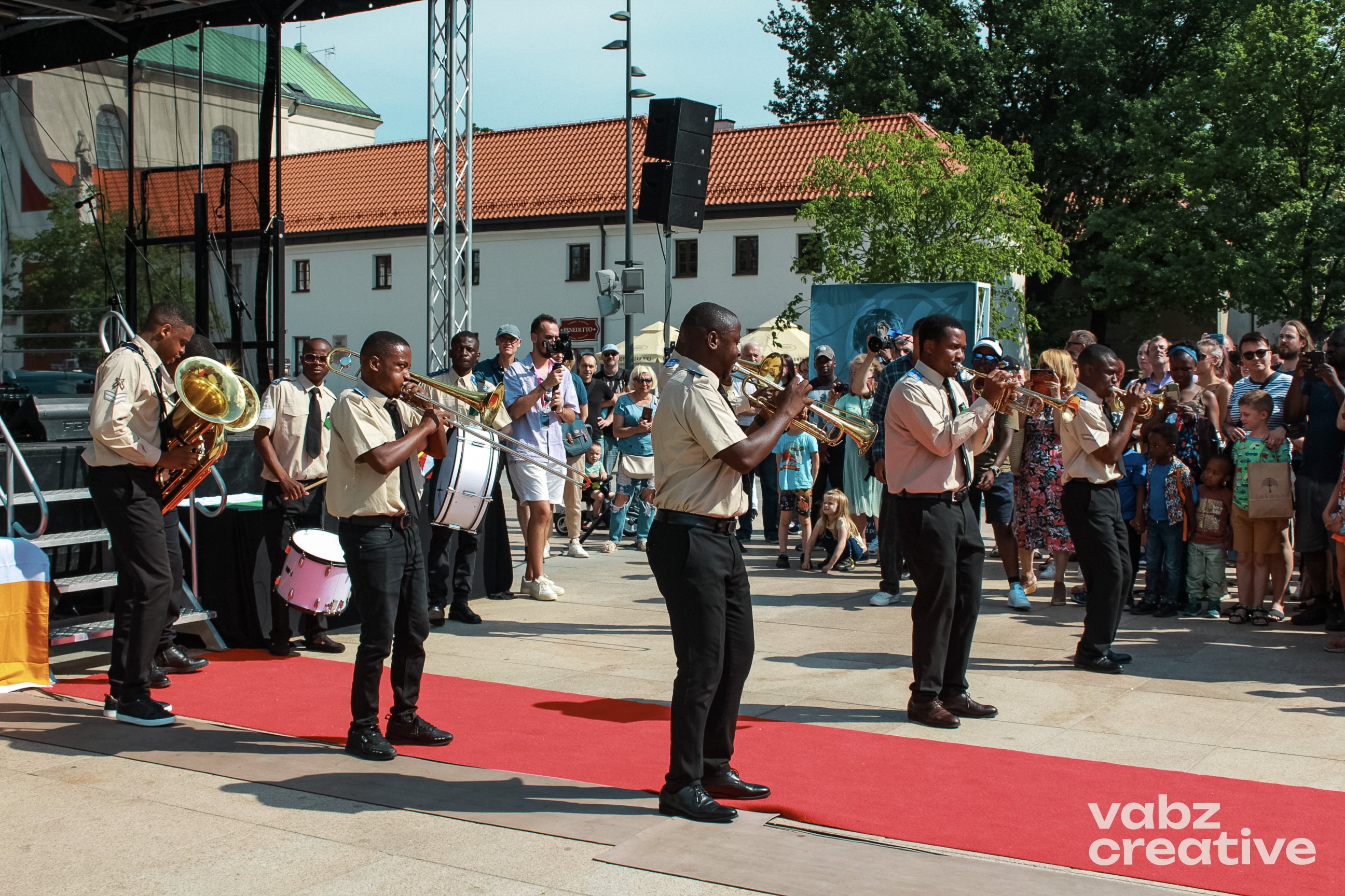 Brass band performance