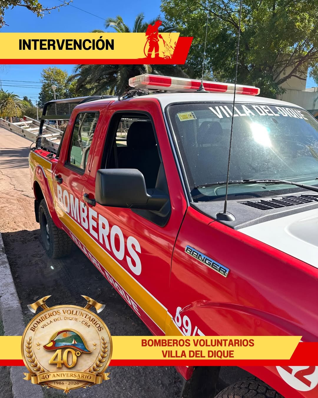 Rescate de felino atrapado en alambre de púas - Bulevar Hipólito Yrigoyen