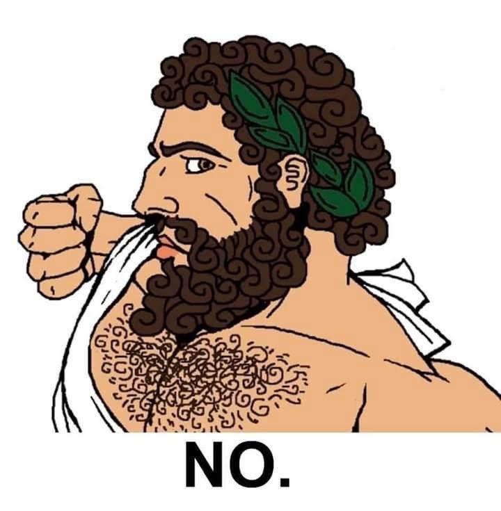 Greek Chad NO meme