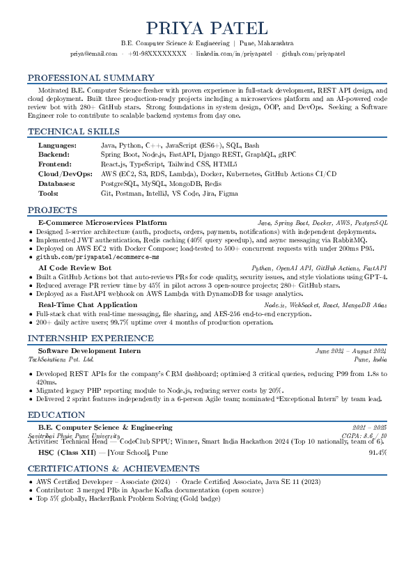 Resume Template