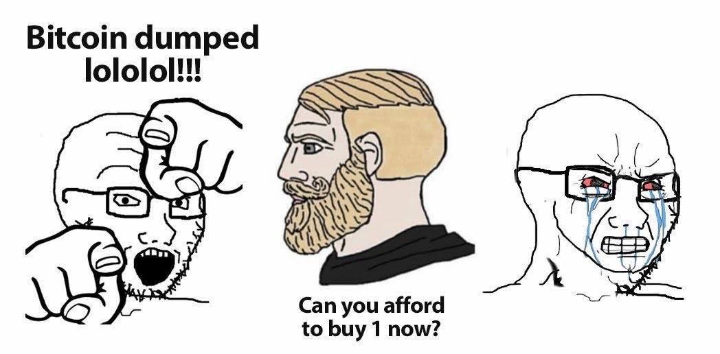 Bitcoin dumped meme