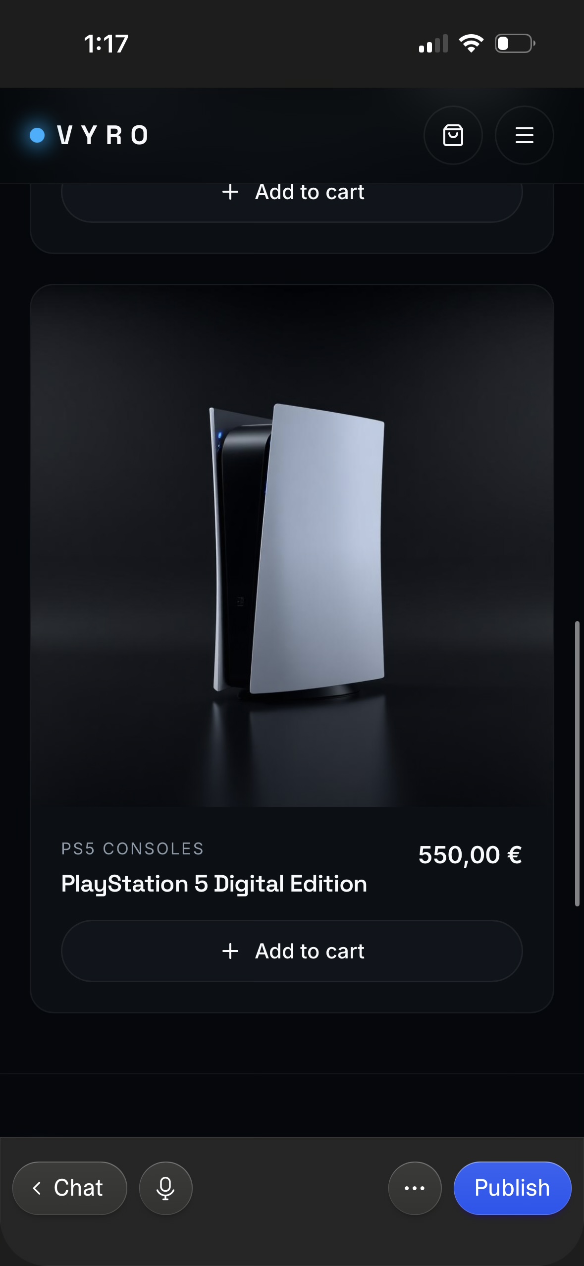PlayStation 5 Digital Edition console