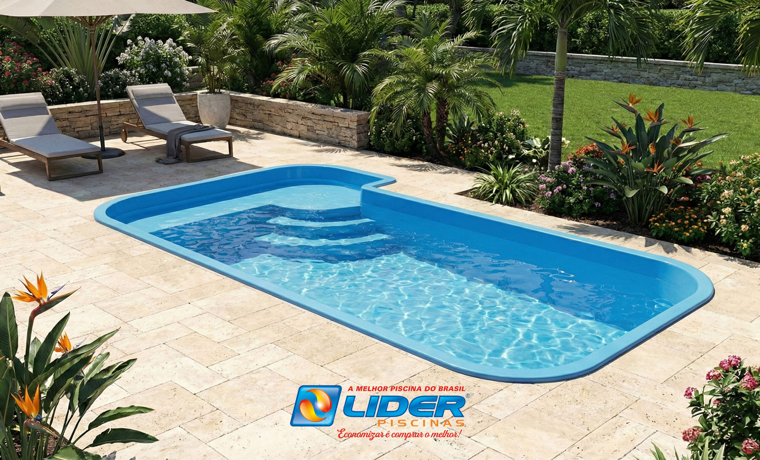 Linha Praia - Piscina instalada