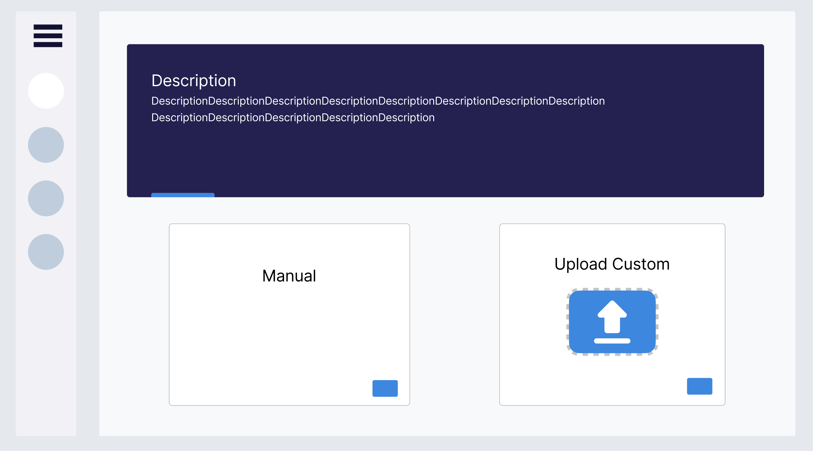 Input Data Wireframe