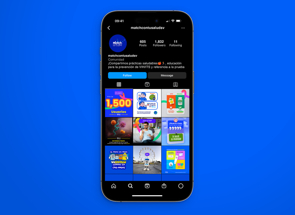 Instagram Mockup Match con tu salud