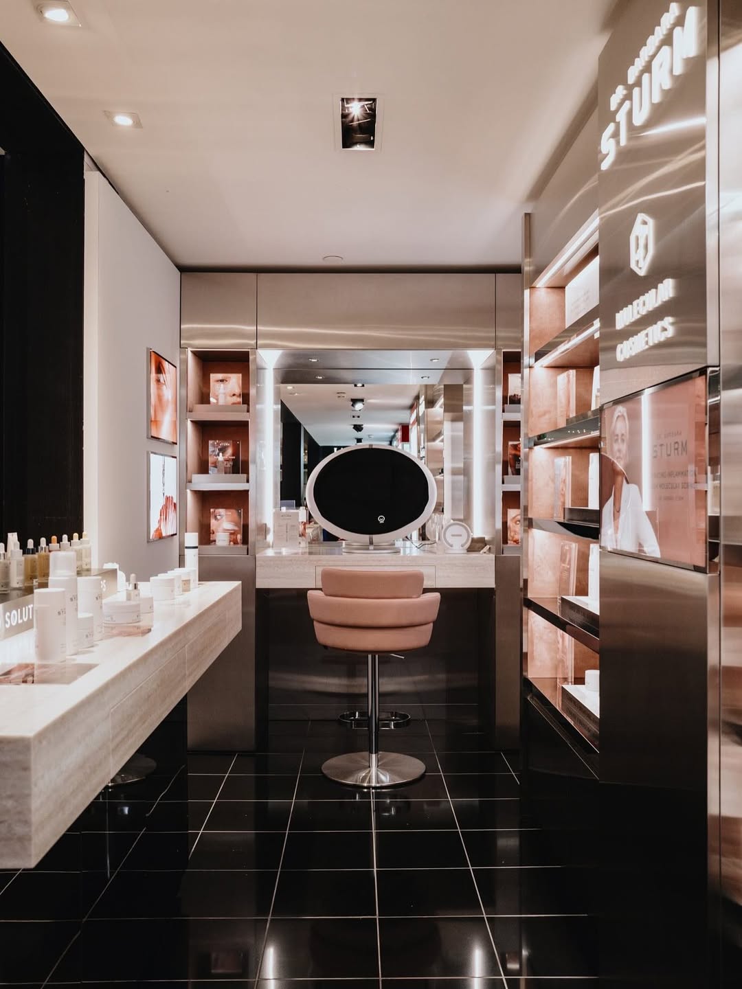 Dr. Barbara Sturm retail pop-up store interior