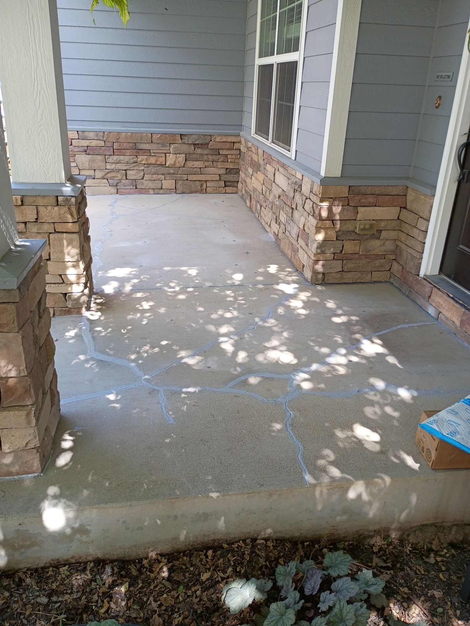 Front Porch VUBA Stone Resurfacing - Before