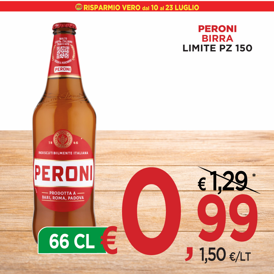Peroni Birra Limite Pz 150