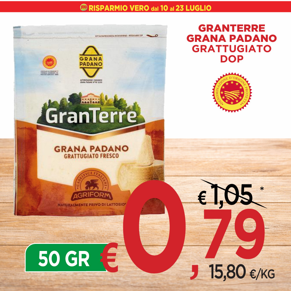 GranTerre Grana Padano Grattugiato DOP