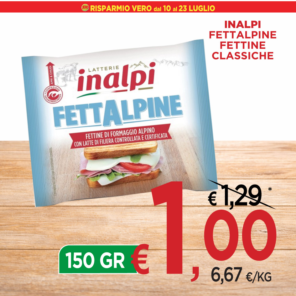 Inalpi Fettalpine Fettine Classiche