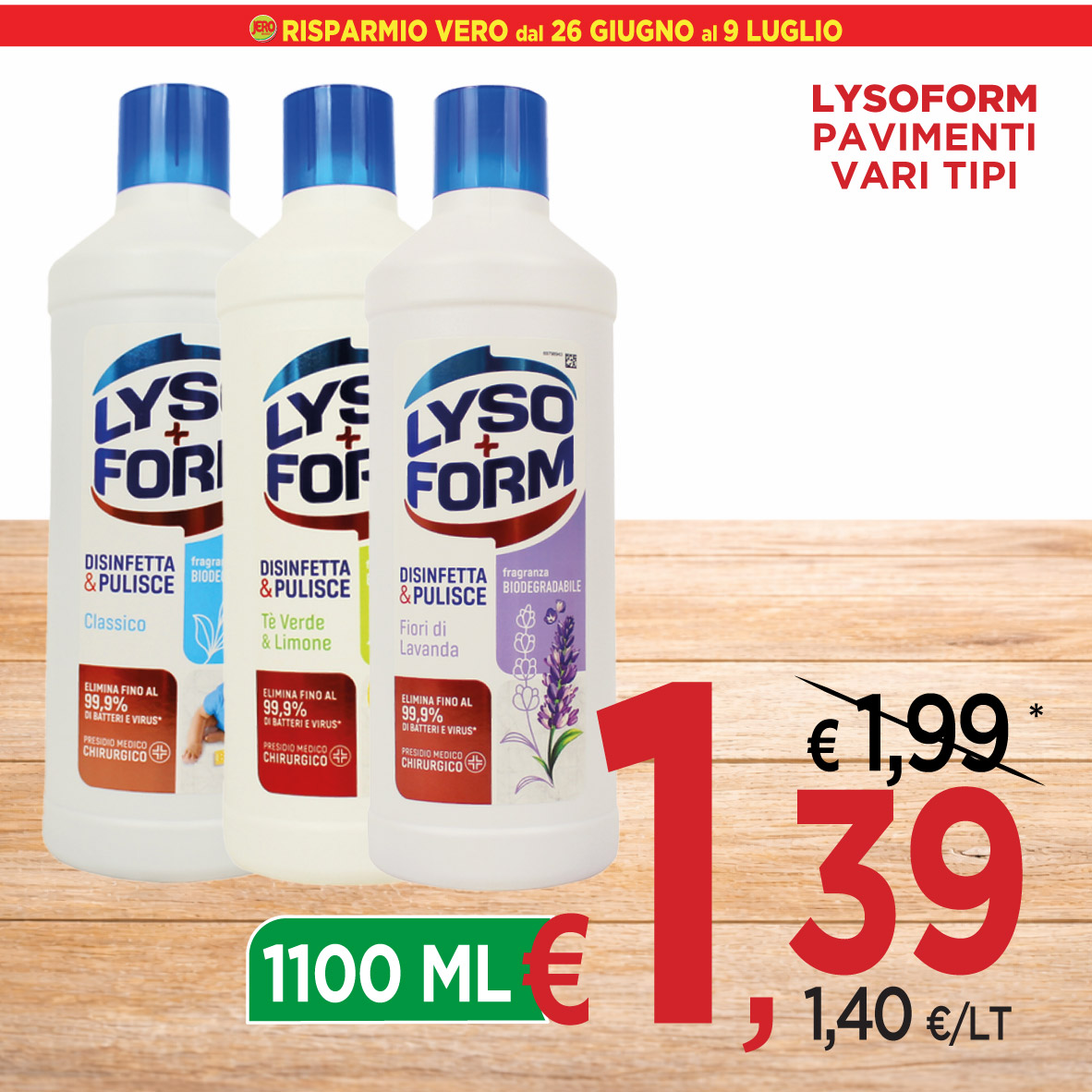 Lysoform Pavimenti Vari Tipi