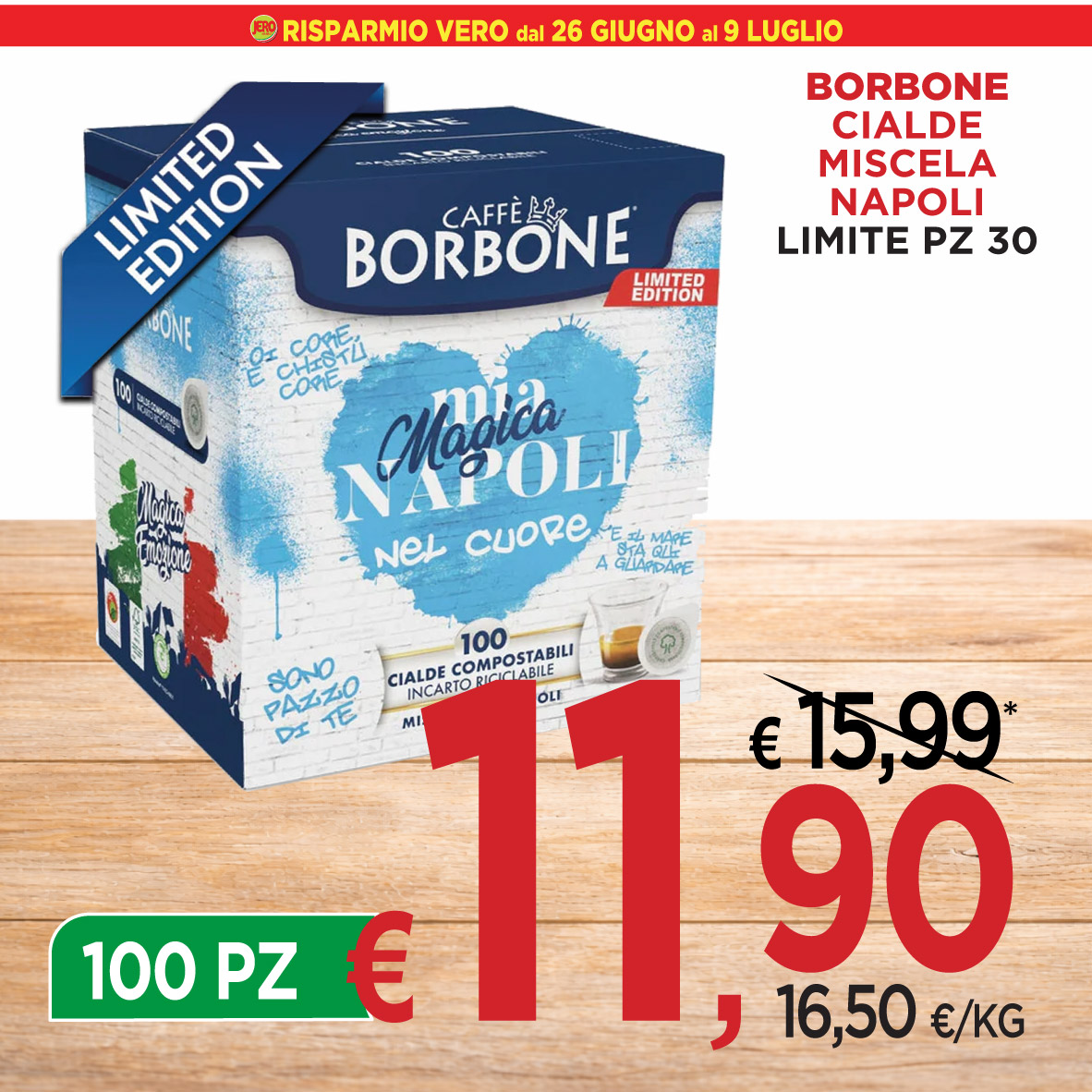 Borbone Cialde Miscela Napoli Limited Edition