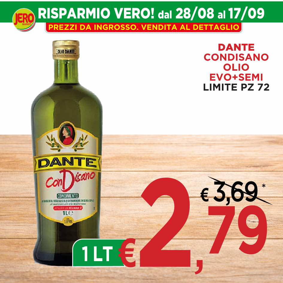 Dante Condisano Olio EVO+Semi Limite Pz 72