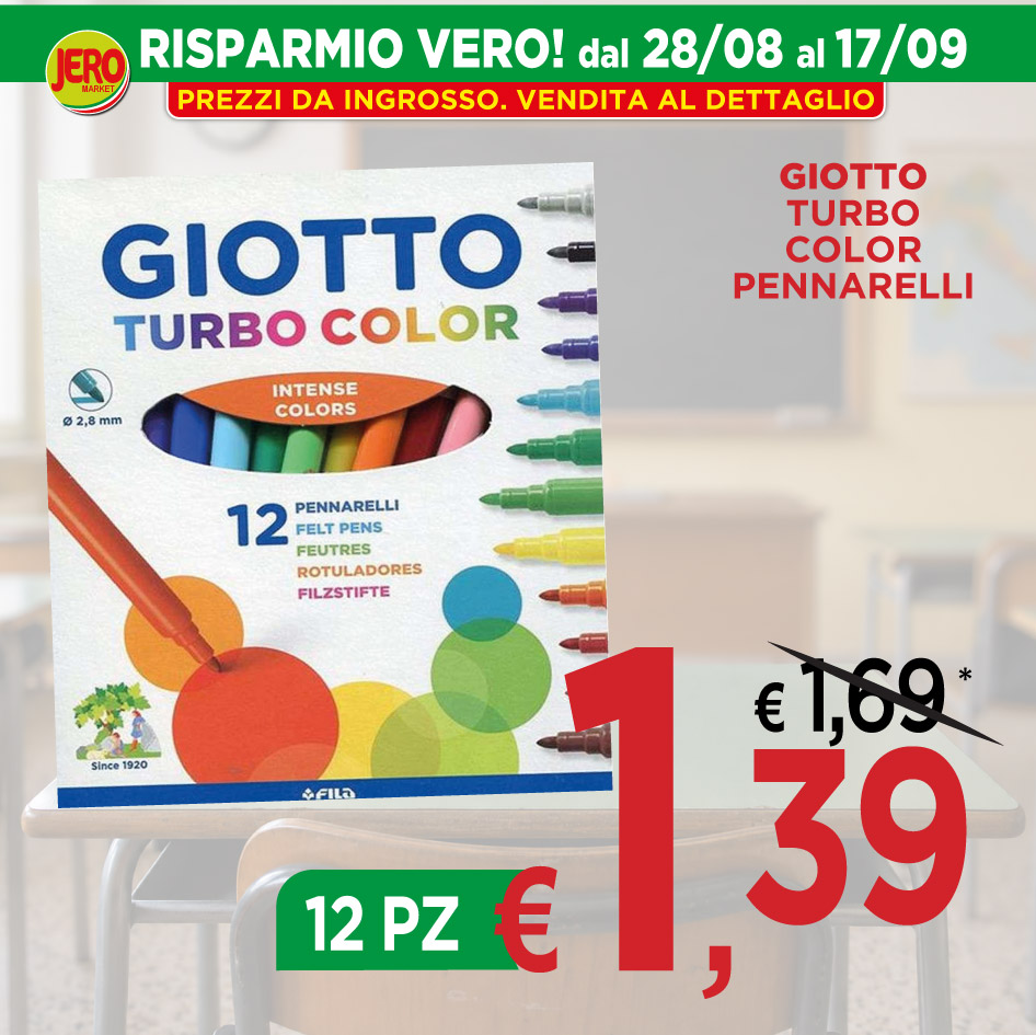 Giotto Turbo Color Pennarelli