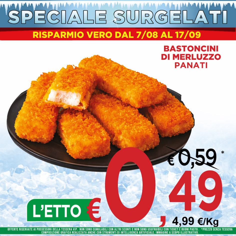 Bastoncini di Merluzzo Panati