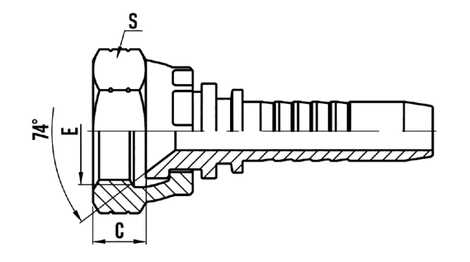 JIC FEMALE 74° CONE SEAT SEAL (26711)