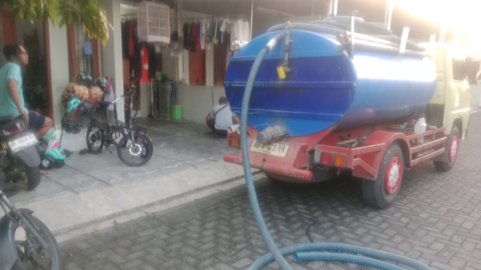 Sedot WC Shanum sedang beroperasi