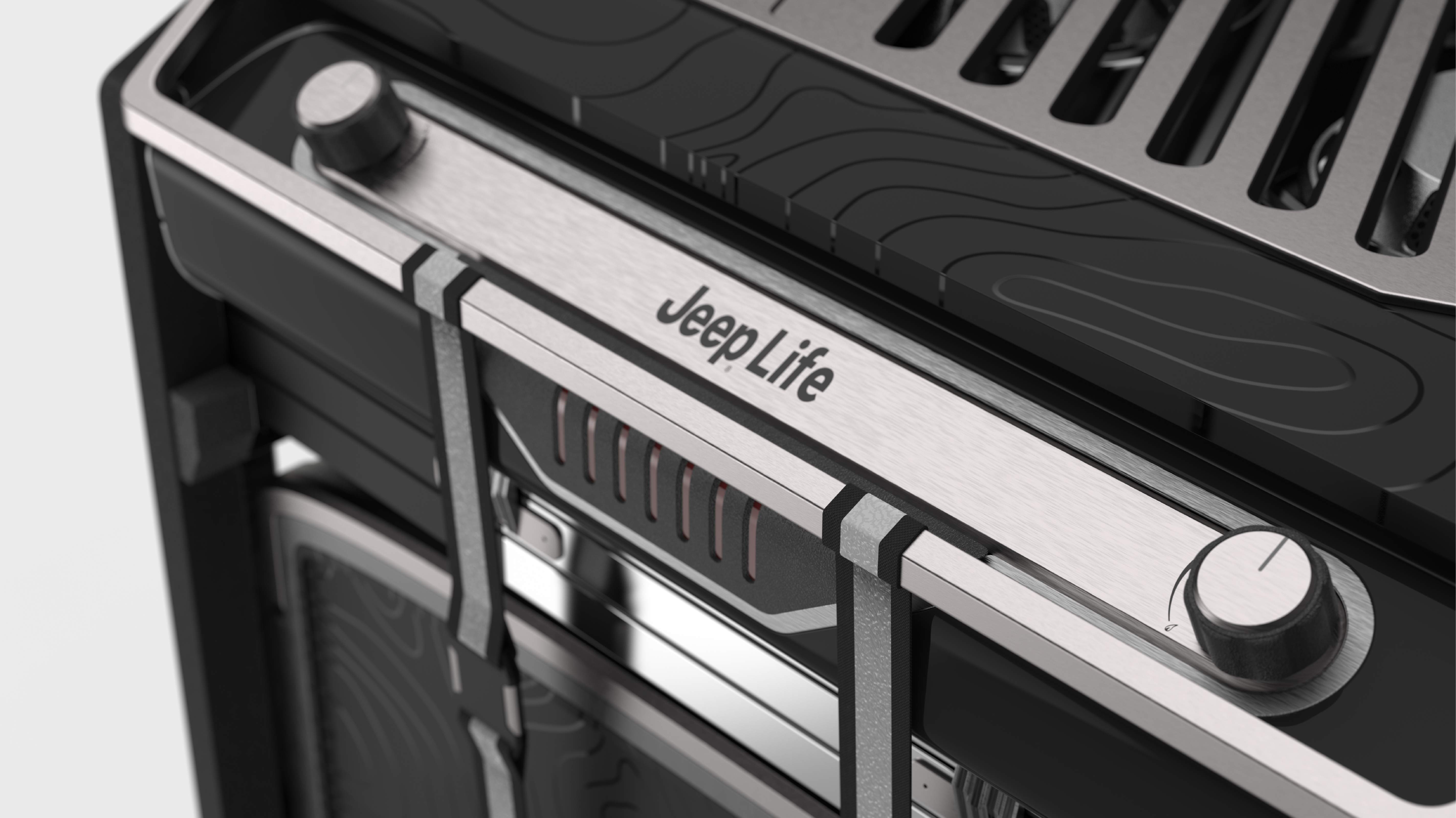 Jeep Life control panel closeup detail