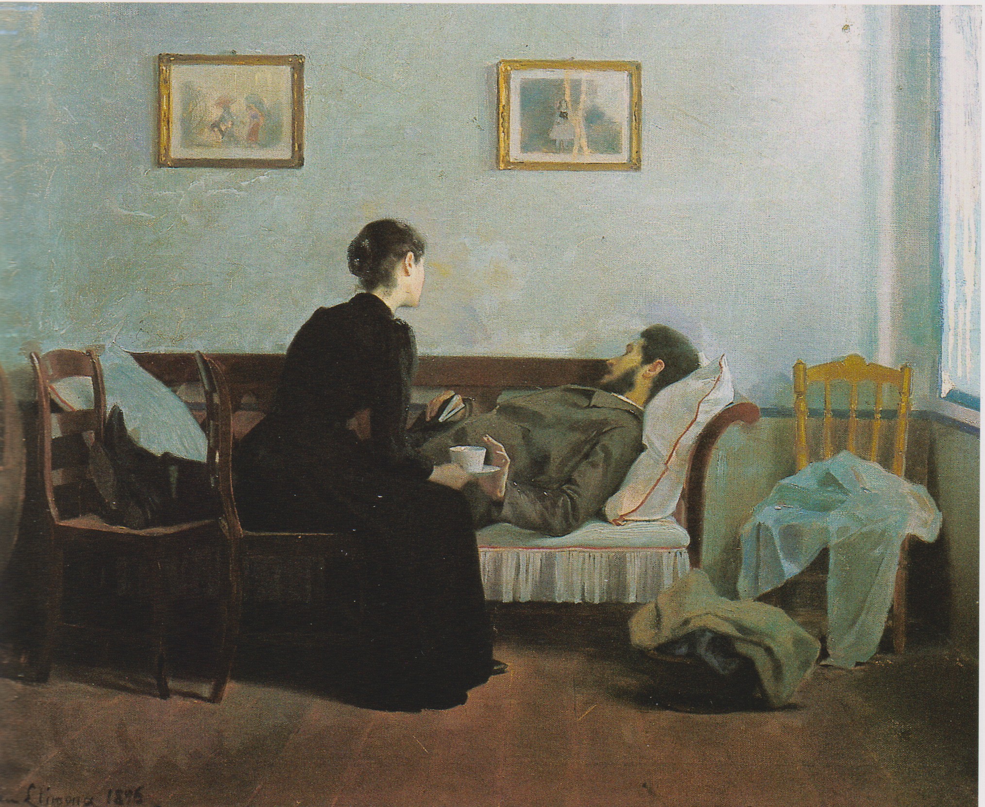 Interior intimista, 1895 — Joan Llimona
