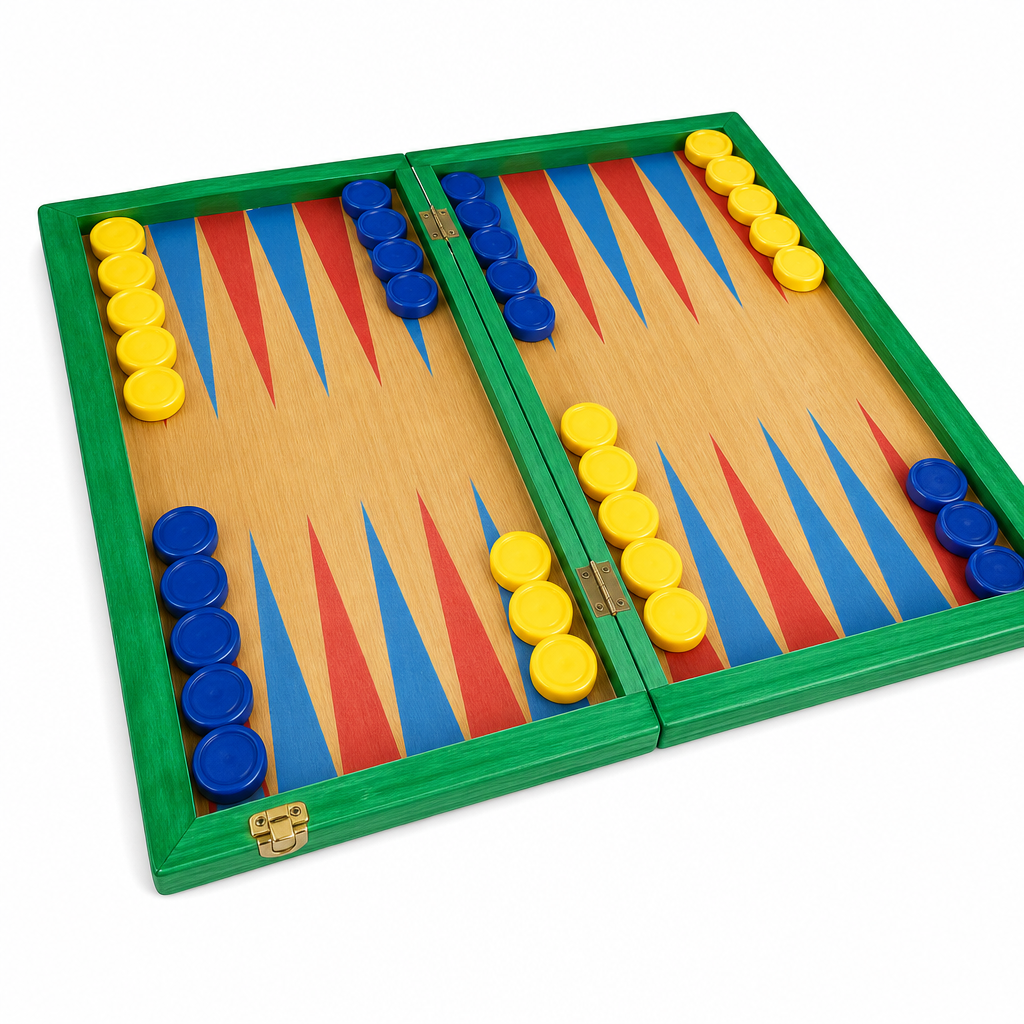 Jogo de Gamão Luxo Madeira