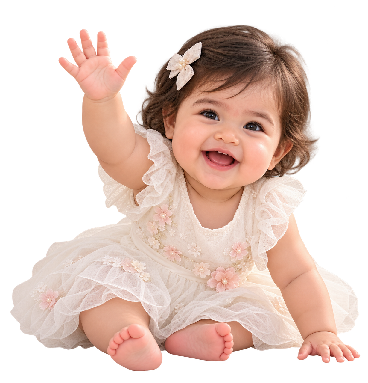Shrishtiika waving