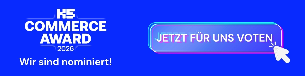 K5 Commerce Award 2026 – Wir sind nominiert!