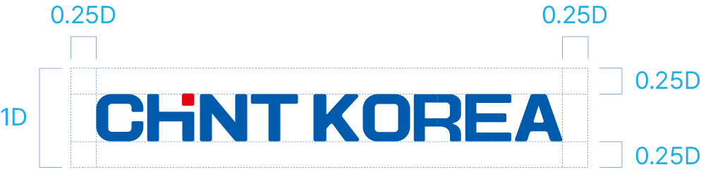 CHINT KOREA Wordmark Clear Space B