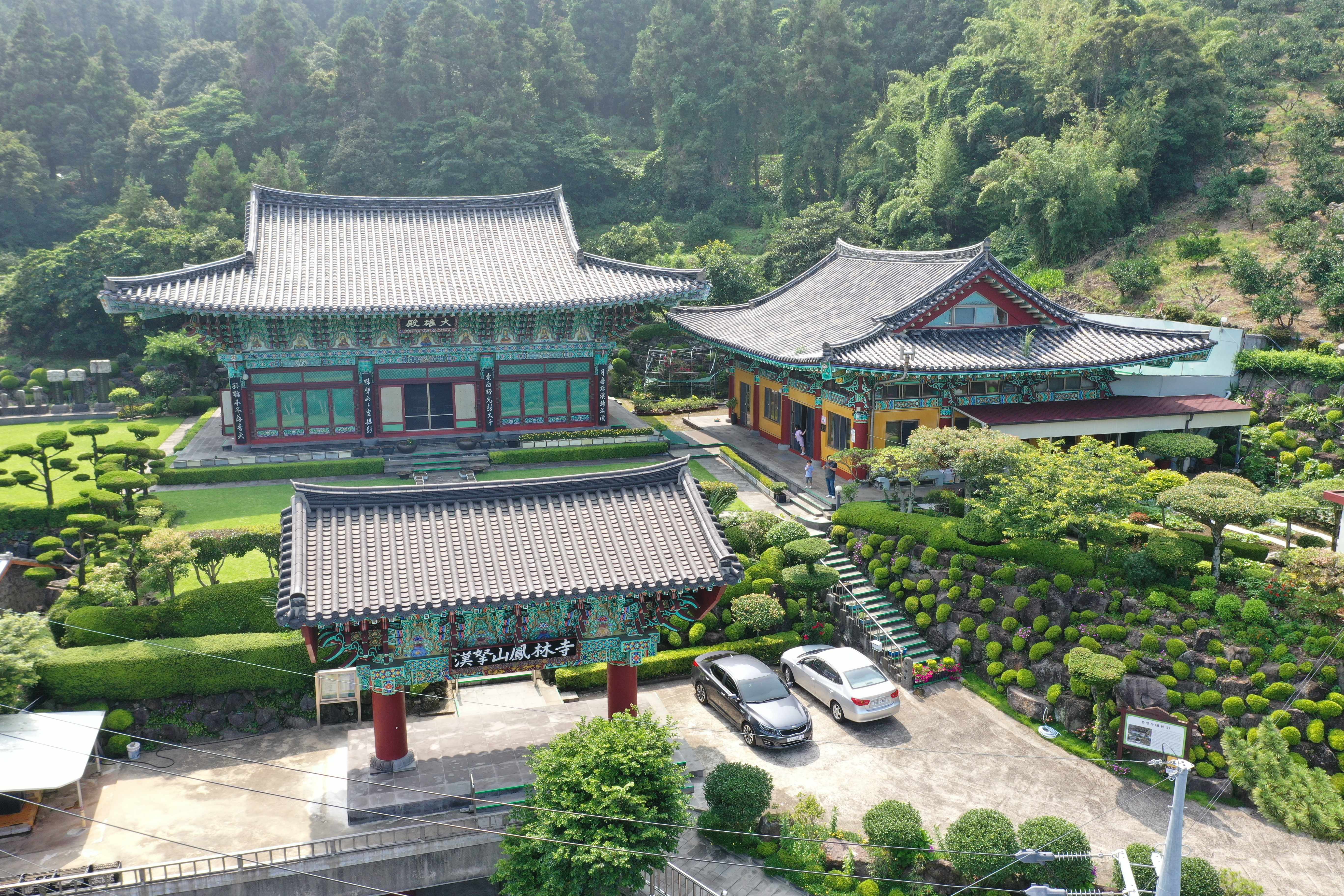 봉림사 전경 항공뷰