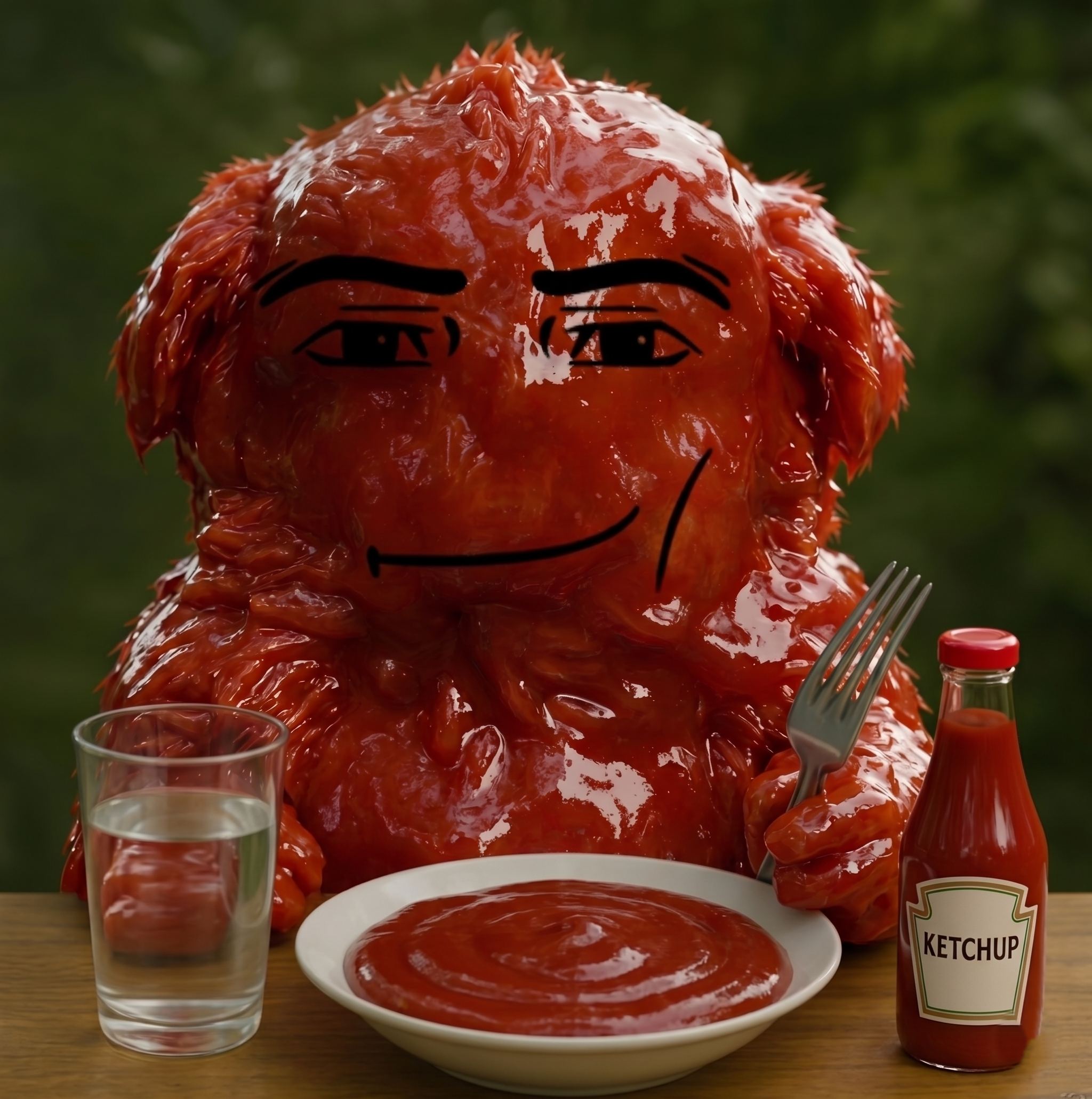Ketchua with ketchup