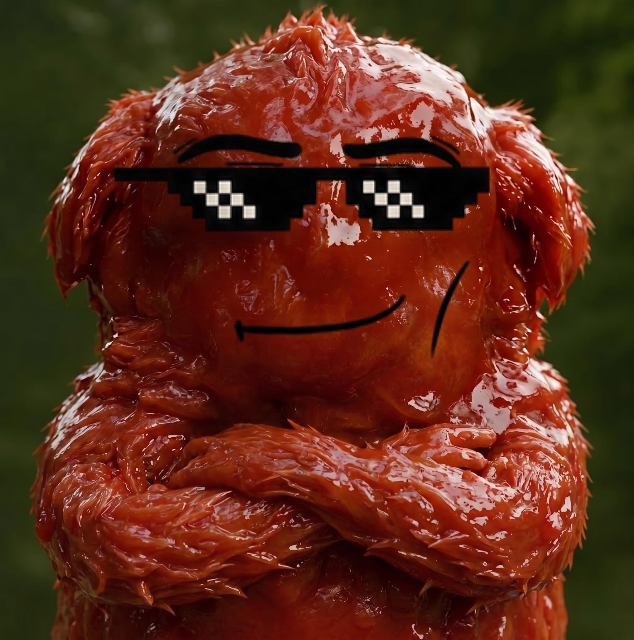 Ketchua with pixel sunglasses