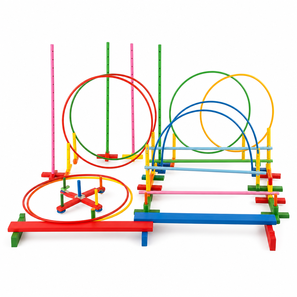 Kit Quebra-Cabeça Baby com Pegador Arco-Íris