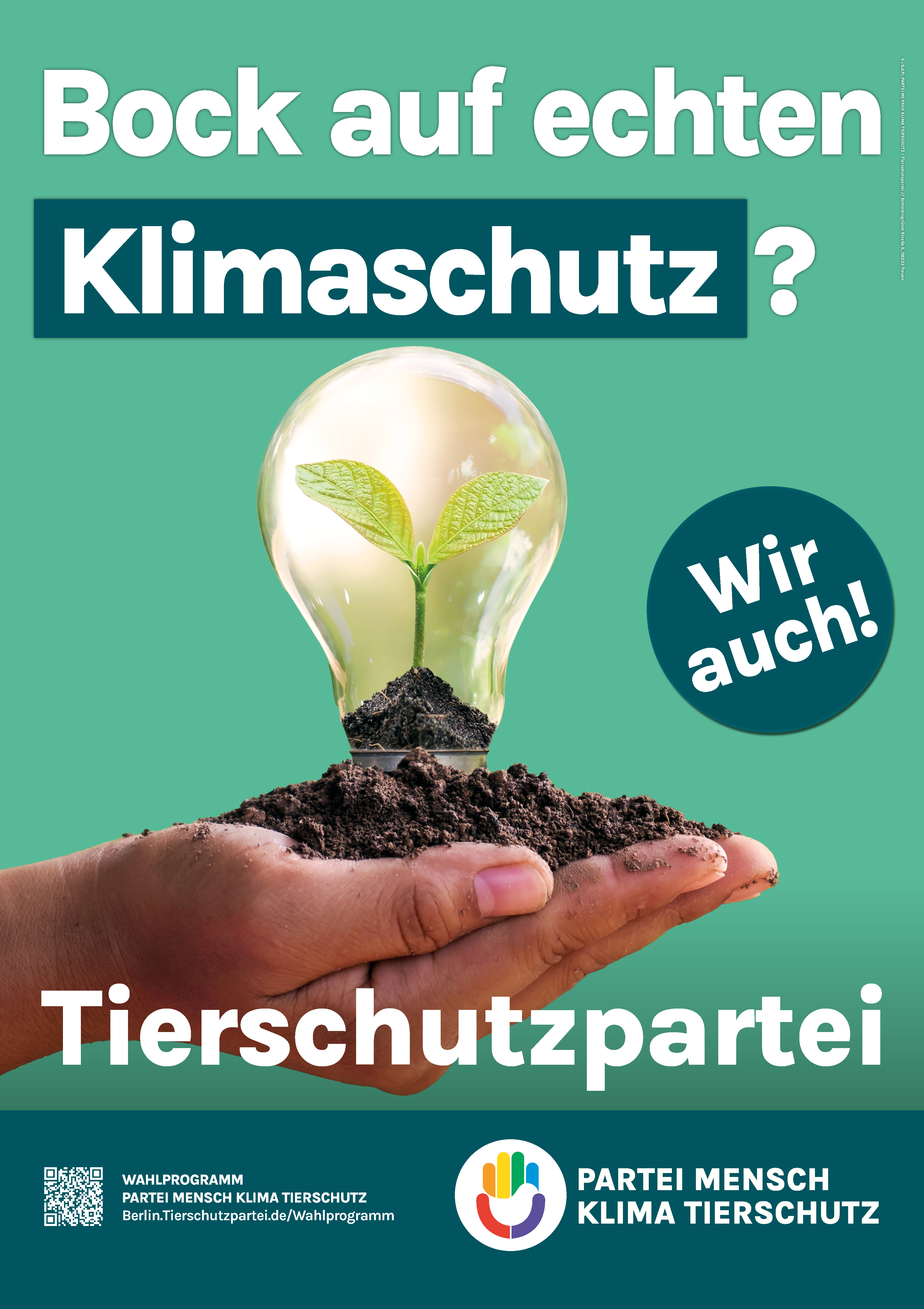 Wahlplakat: Bock auf echten Klimaschutz?