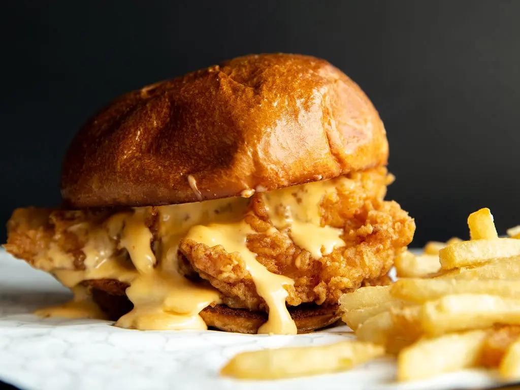 Cheesy Krispy Chicken Sandwich