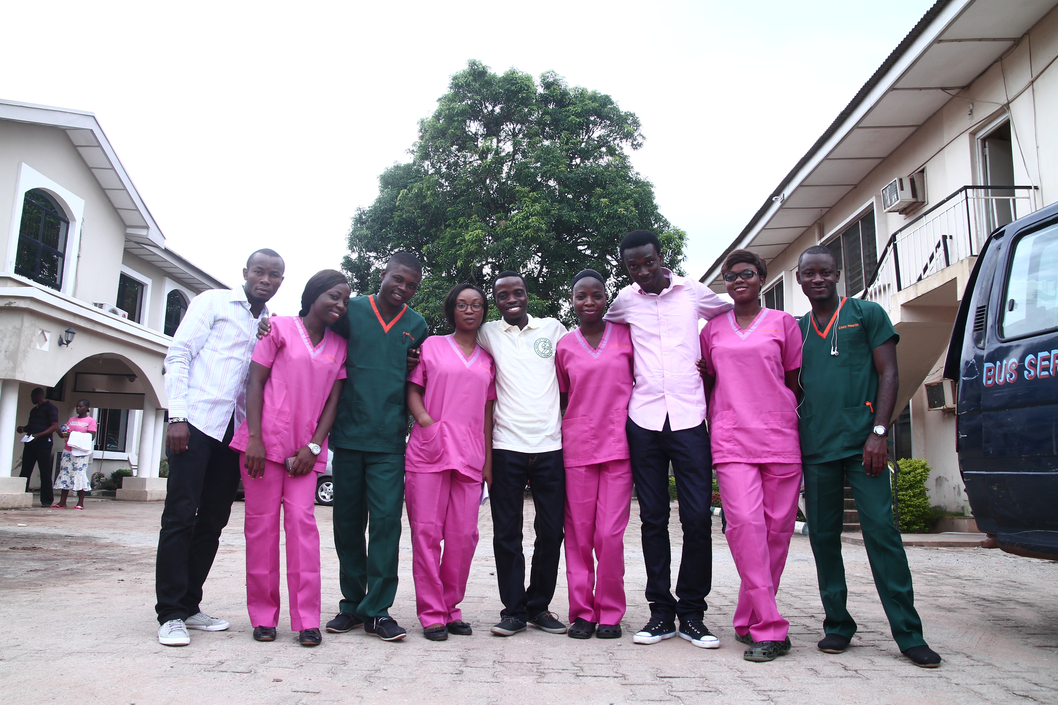 Medical team at Presto Hotels on Day 1