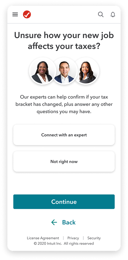 Mobile intervention - Life event help