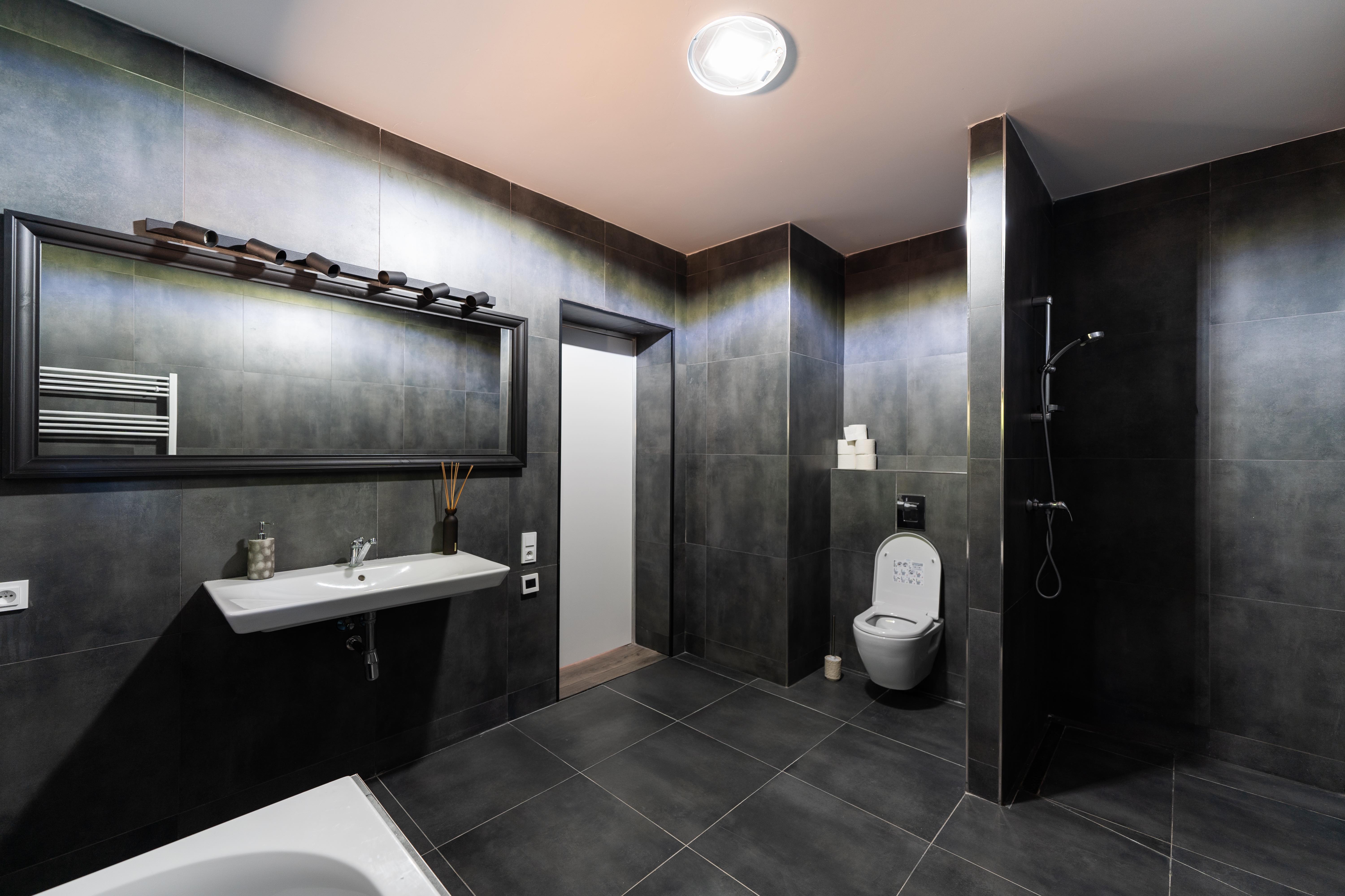 Bathroom with walk-in shower