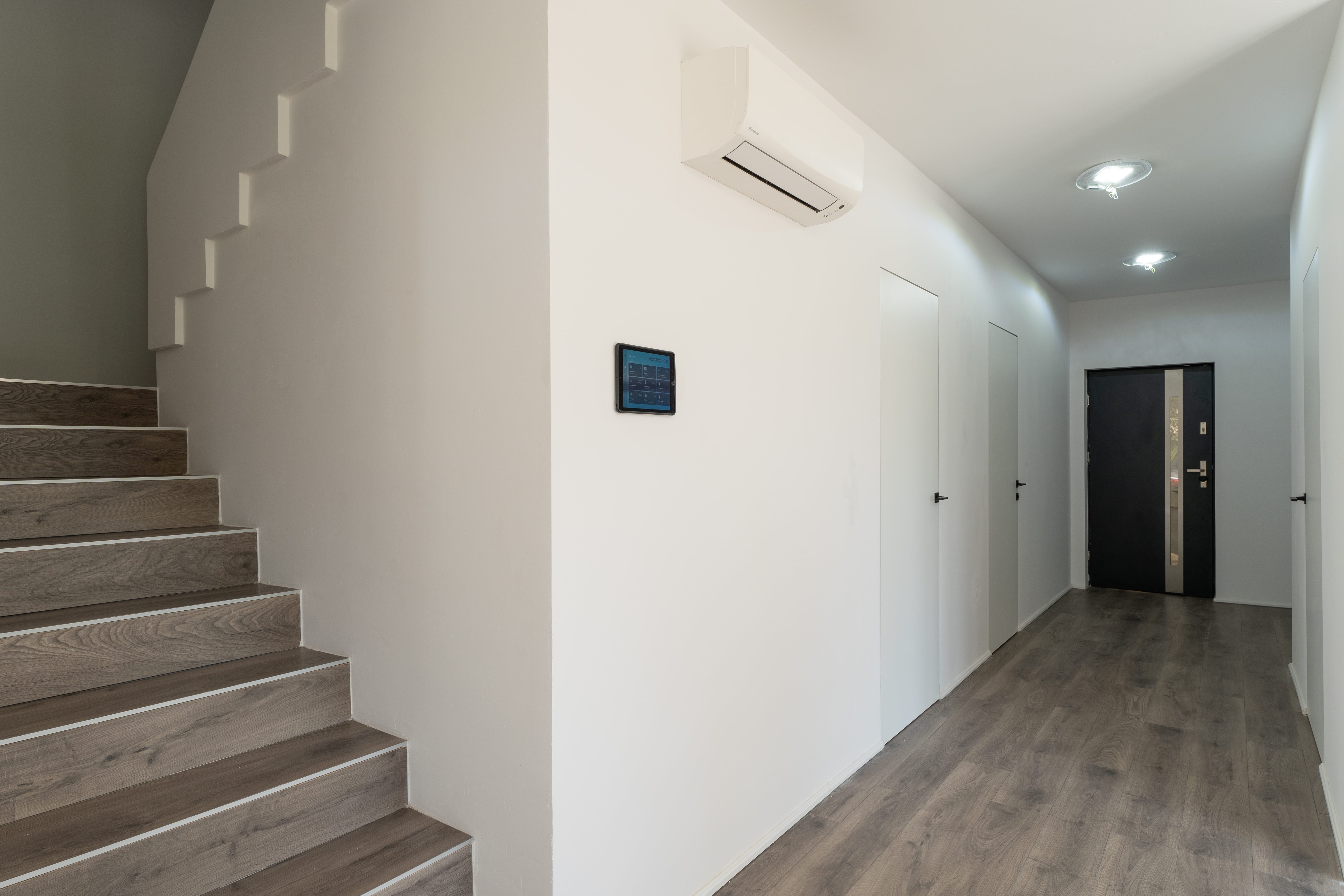 Hallway with staircase