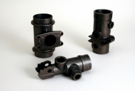 Lost wax cast metal components