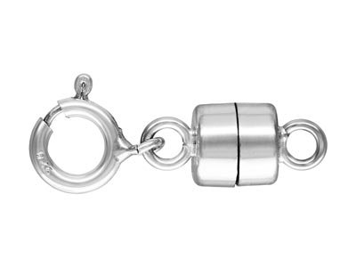 Modern silver magnetic clasp