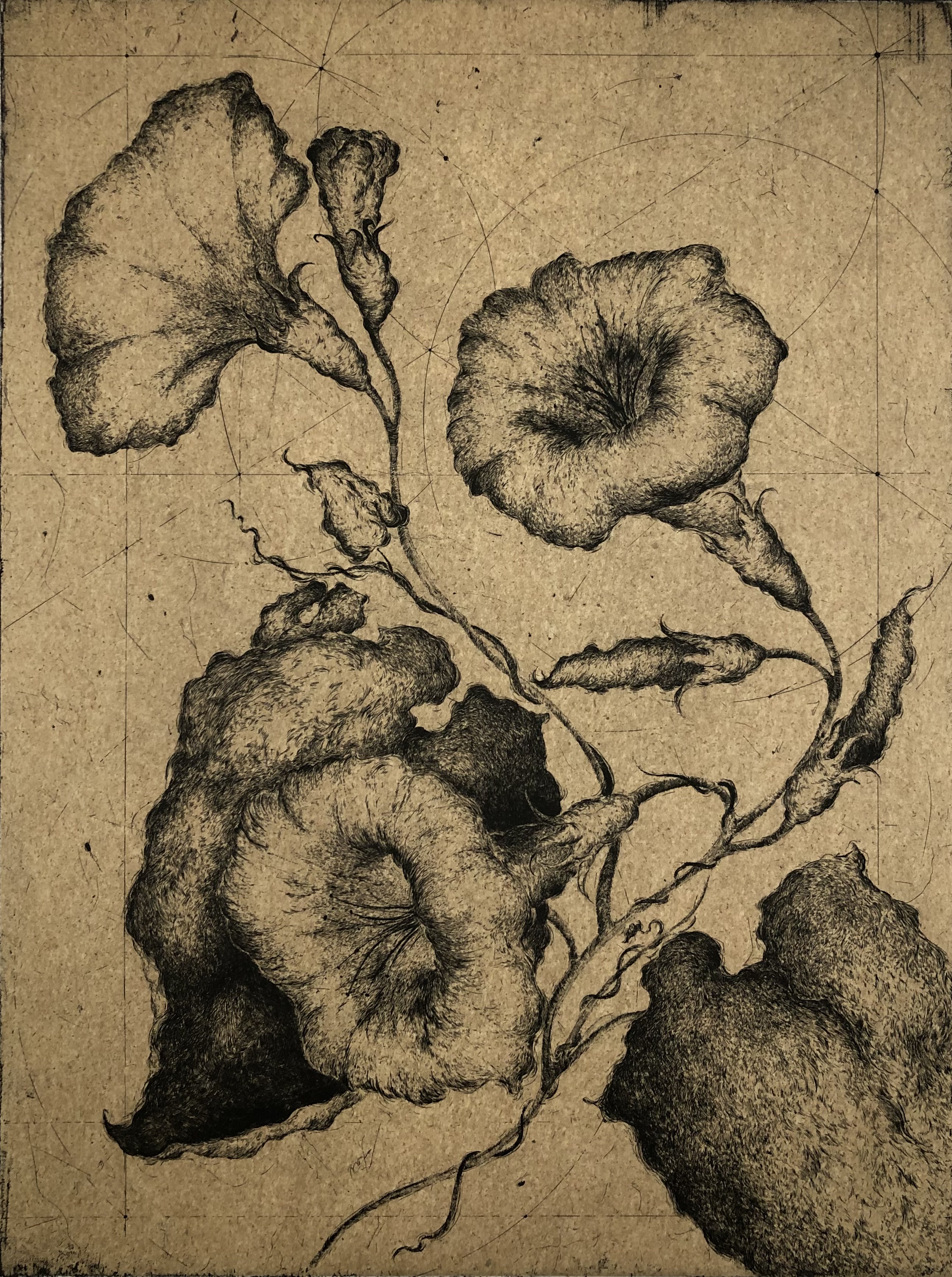 Composition IX, hung opposite Composition VIII.