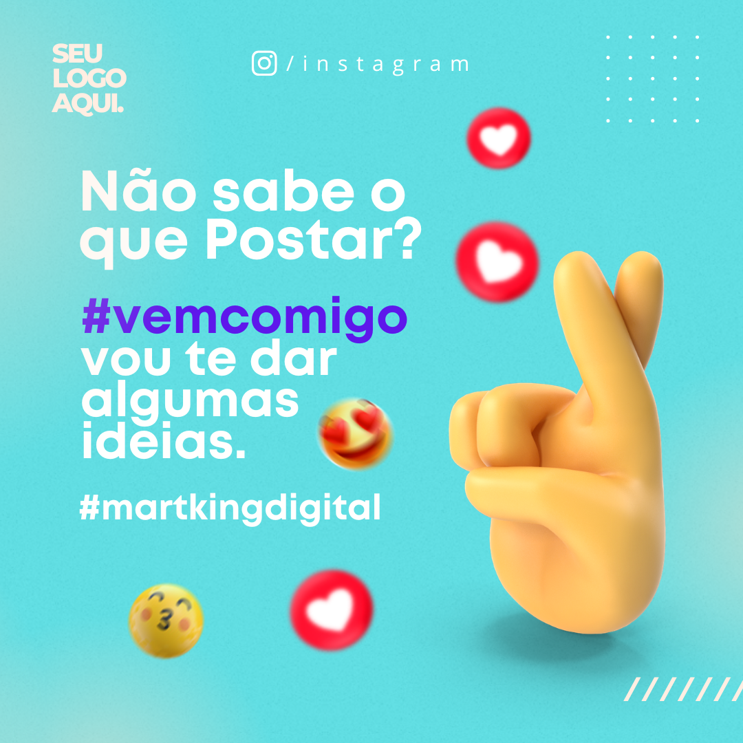 Arte: Não sabe o que postar? Vem comigo