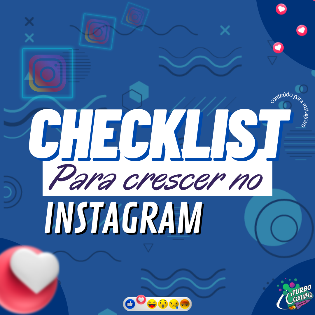 Arte: Checklist para crescer no Instagram