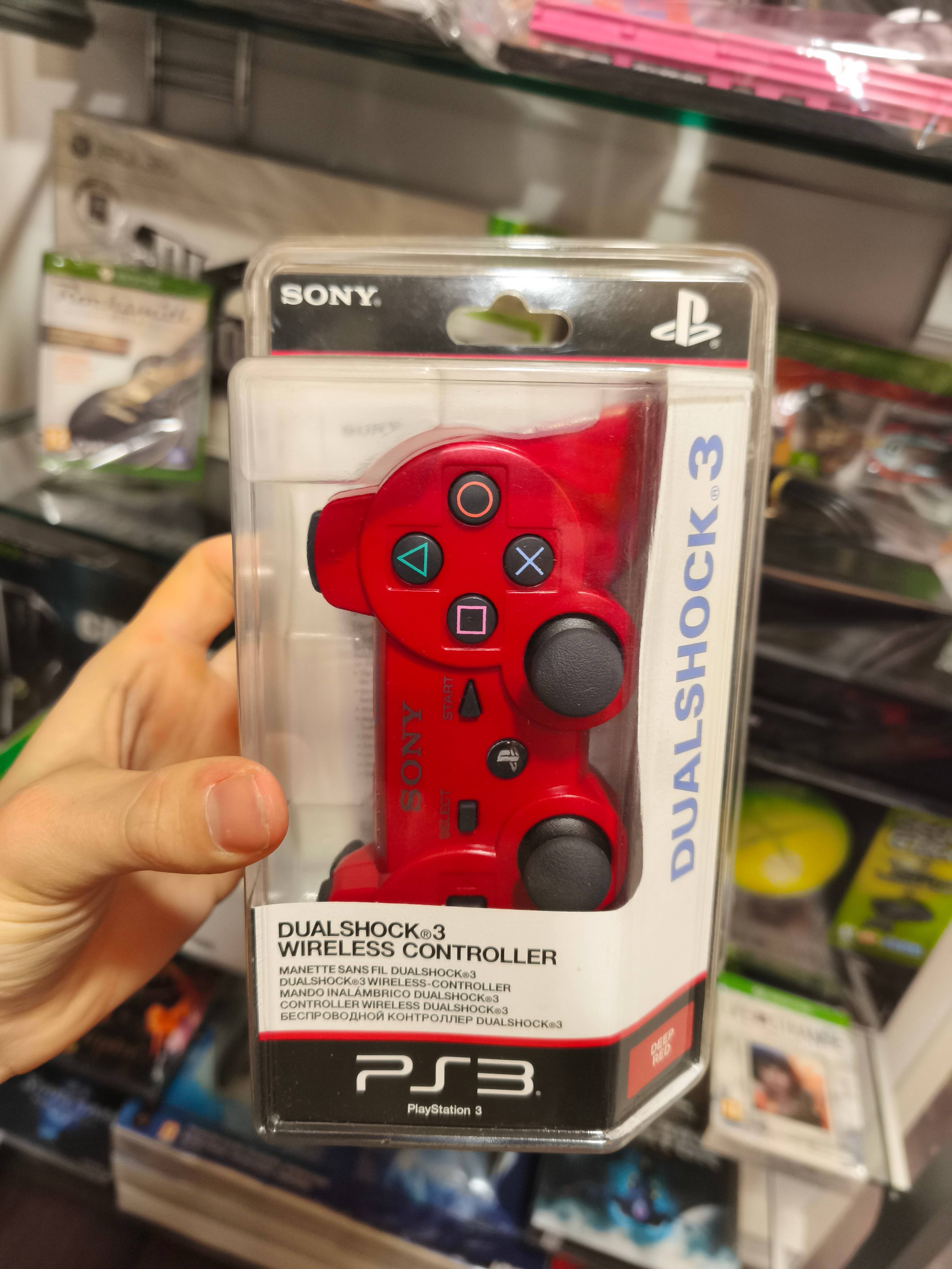 Manette Sony DualShock 3 PlayStation 3 rouge neuve en boite achat vente Game & Disc Montrichard