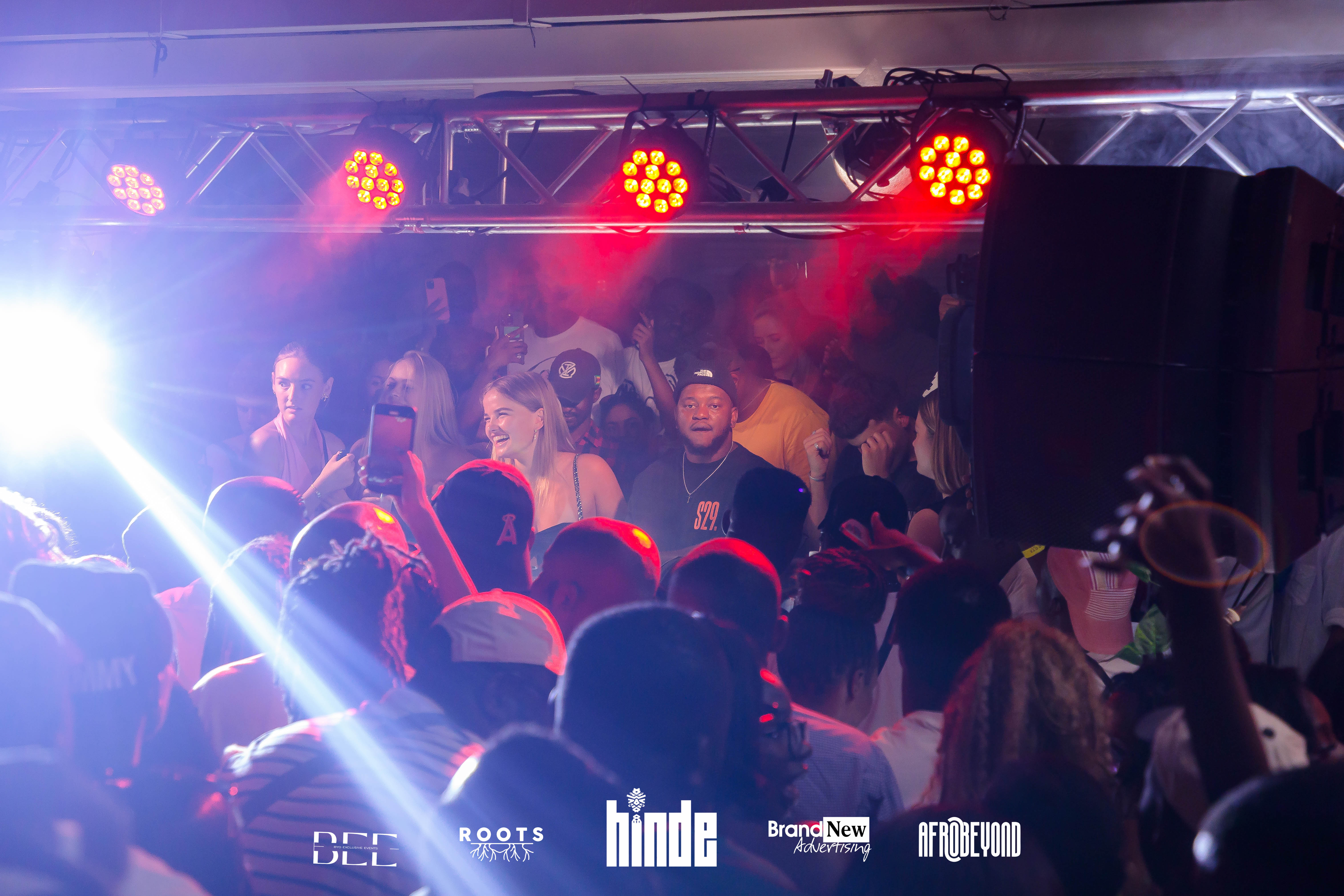 Concert with purple/blue lighting